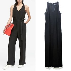 NWT BANANA REPUBLIC Black Sleeveless Jumpsuit 4